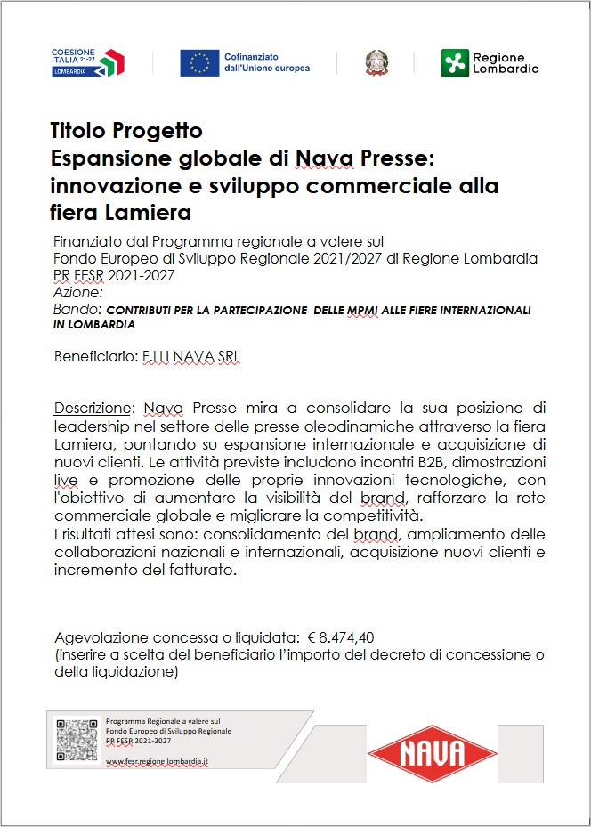 innovazione e sviluppo commerciale alla fiera Lamiera 
