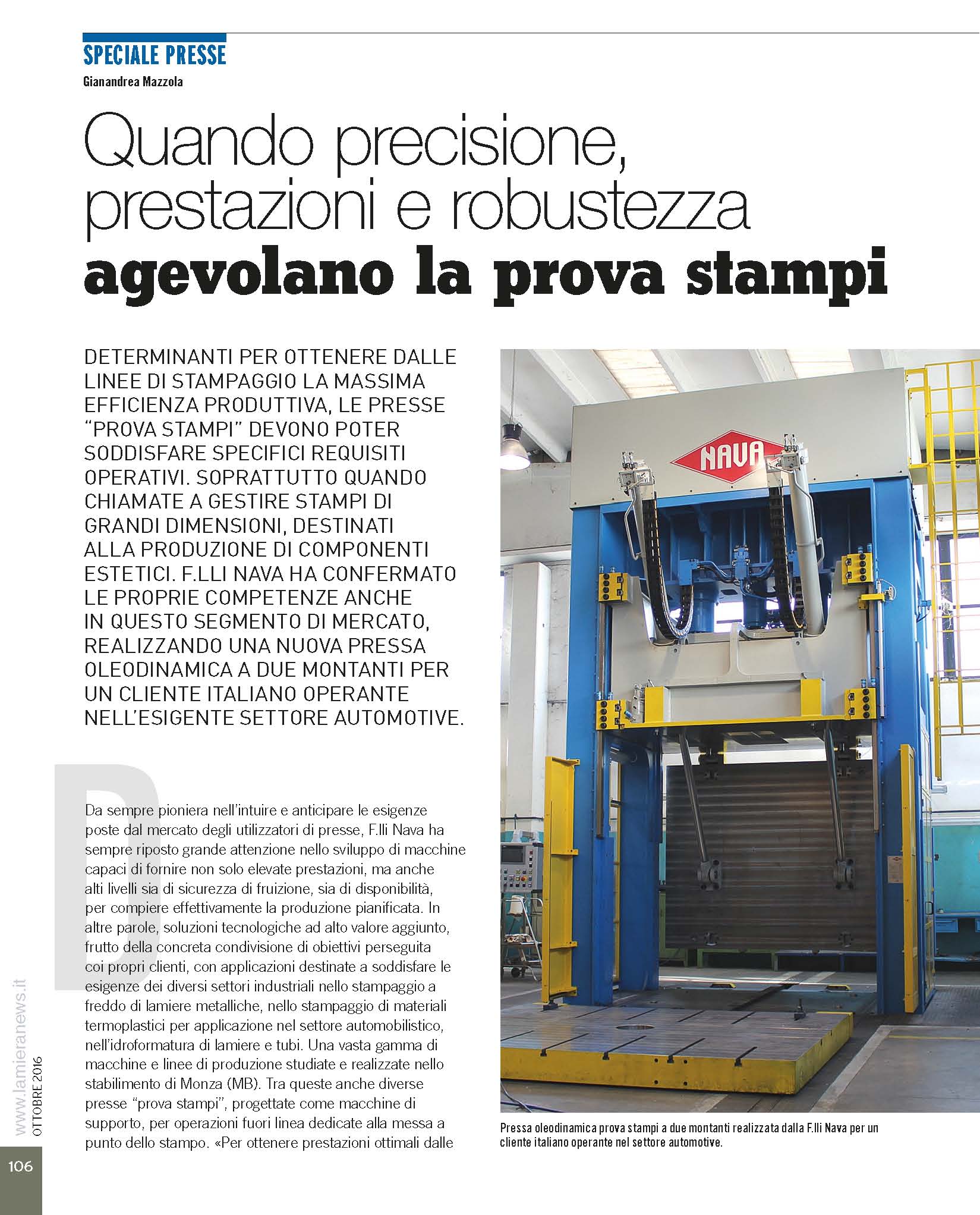 PDF PRESTAZIONI PRESSE OLEODINAMICHE